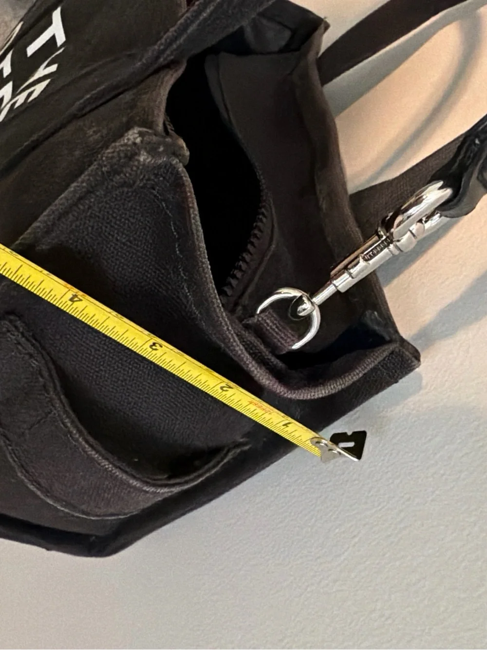 Marc Jacobs Black Canvas 'The Tote Bag' Small Tote with Crossbody Strap